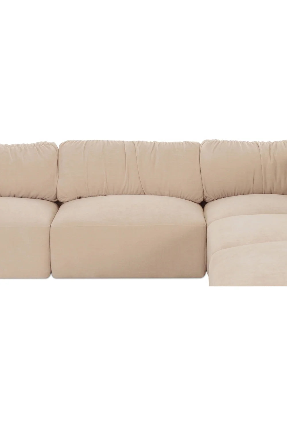 Luxury Modular Chenille Sectional Sofa Modern Italian Style for Villa