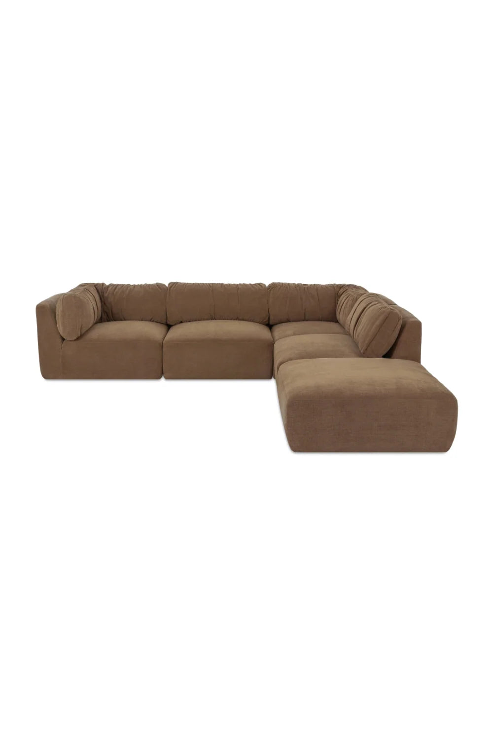 Luxury Modular Chenille Sectional Sofa Modern Italian Style for Villa