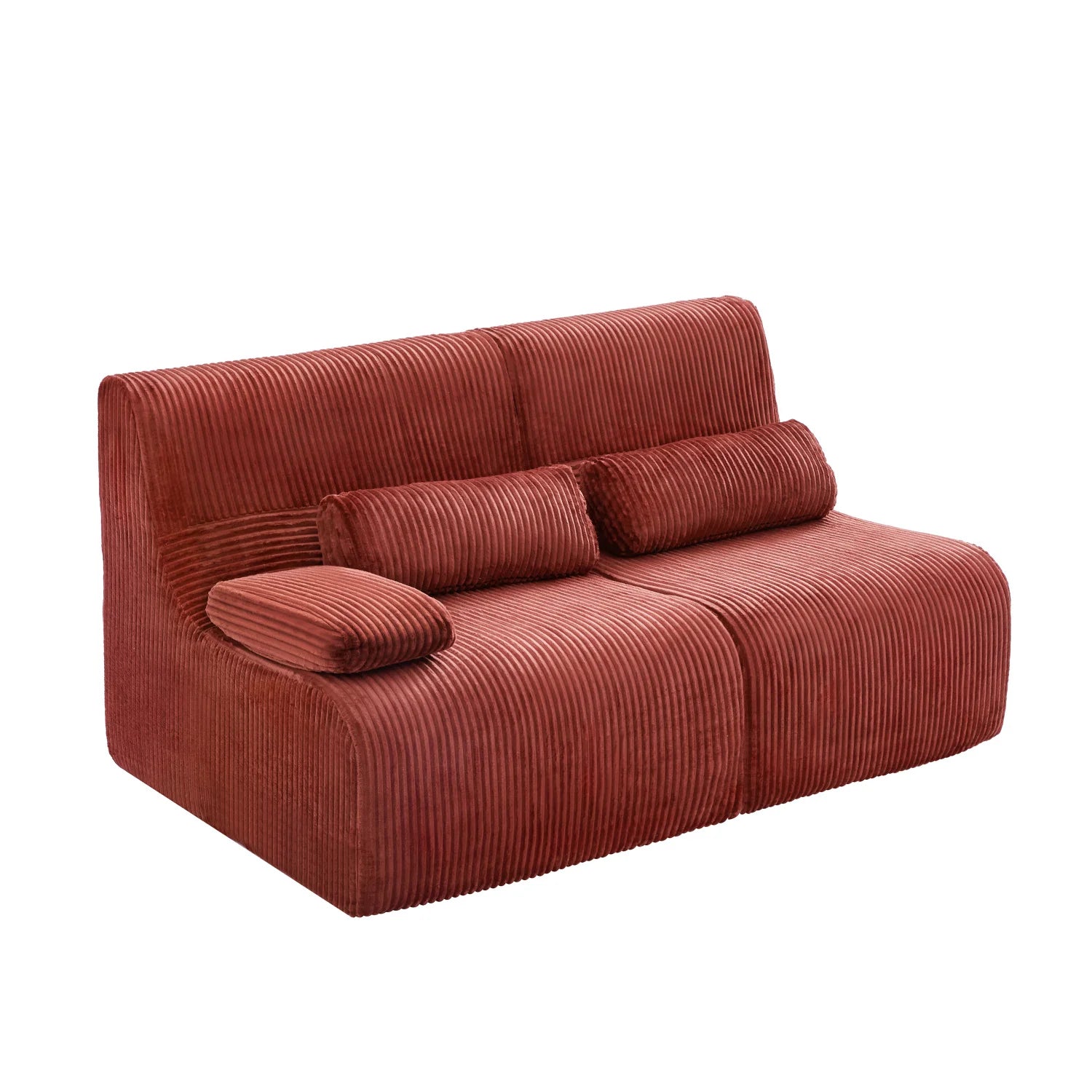 Luxury Modular Corduroy Loveseat Sofa Modern Italian Style for Villa
