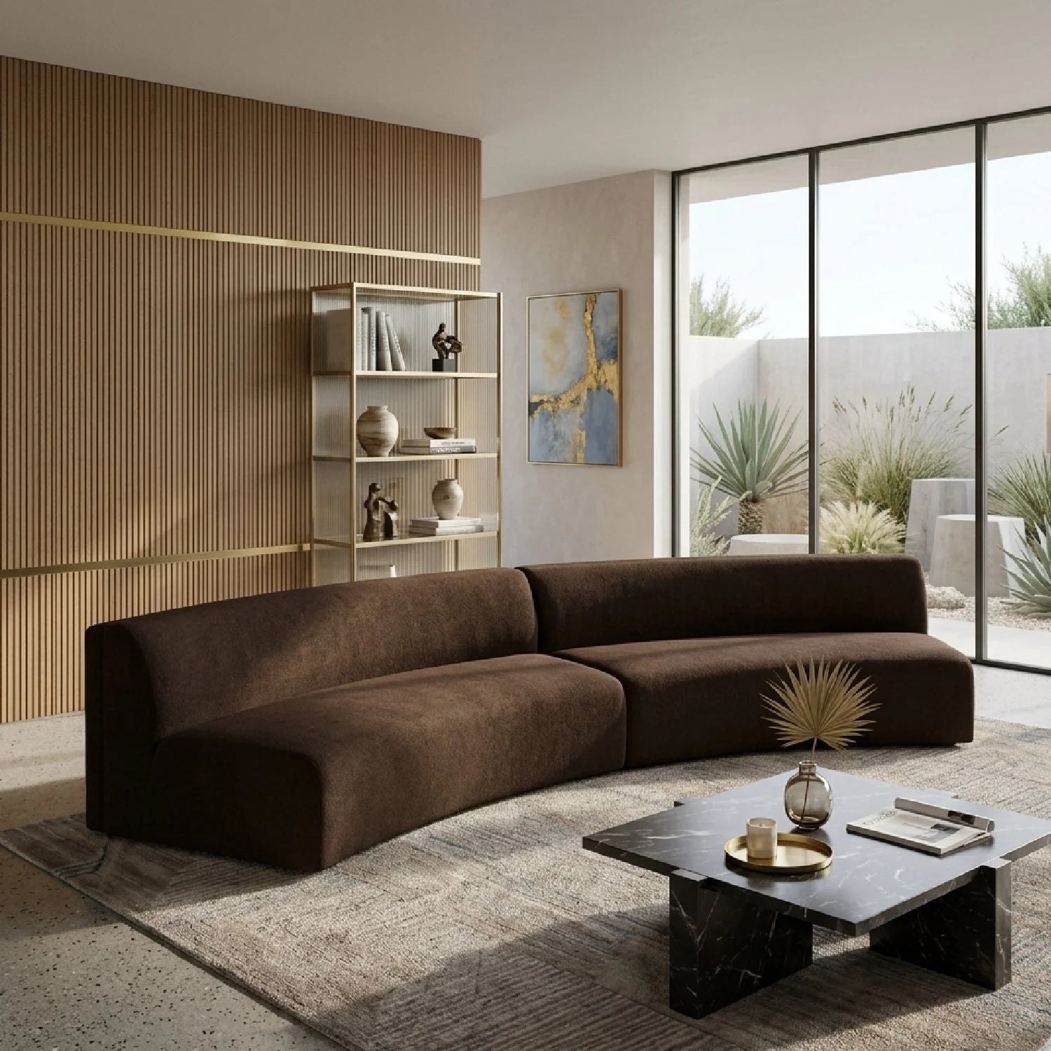 Luxury Modular Curved Sofa Modern Italian Style for Villa