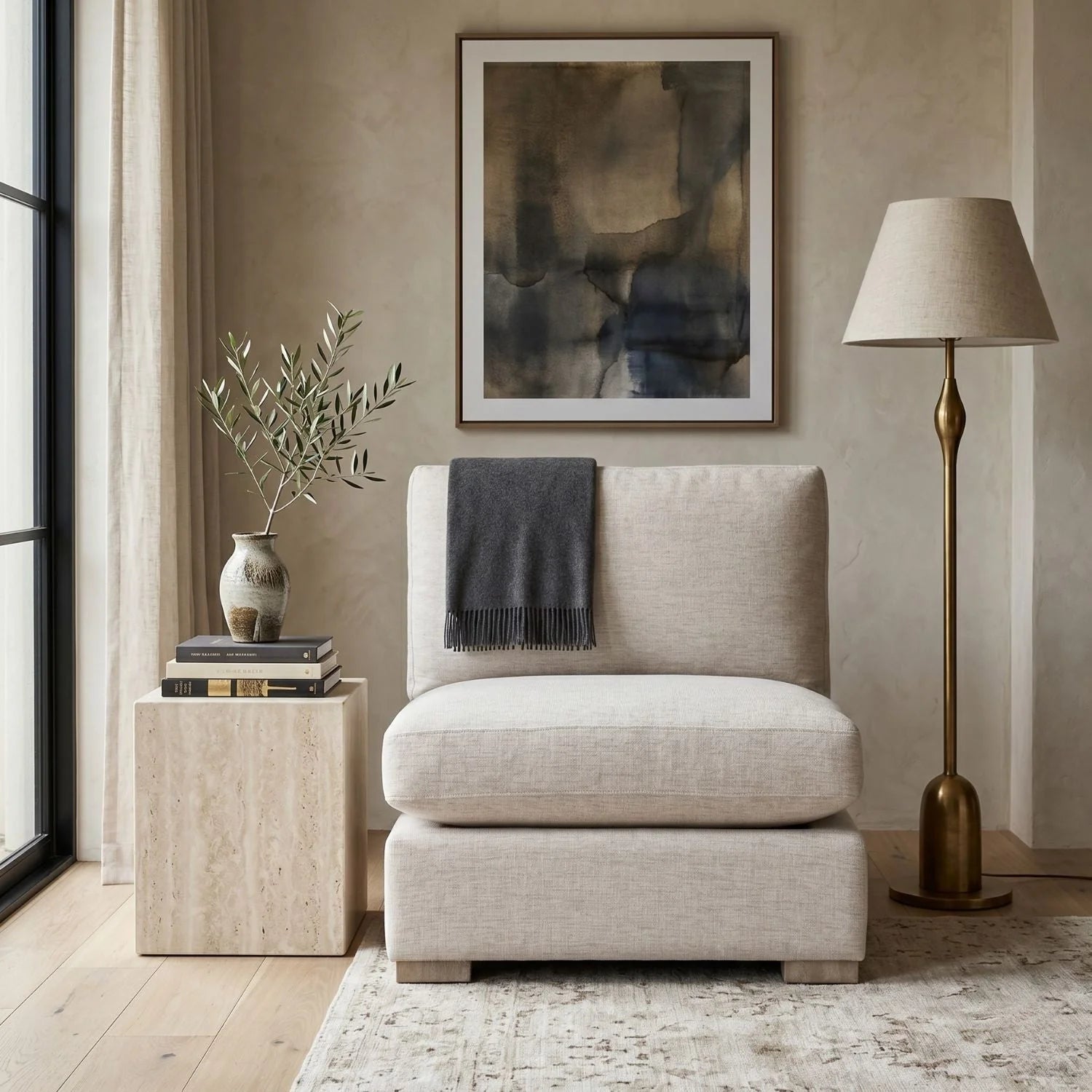 Luxury Modular Fabric Sofa Modern Italian Style for Villa
