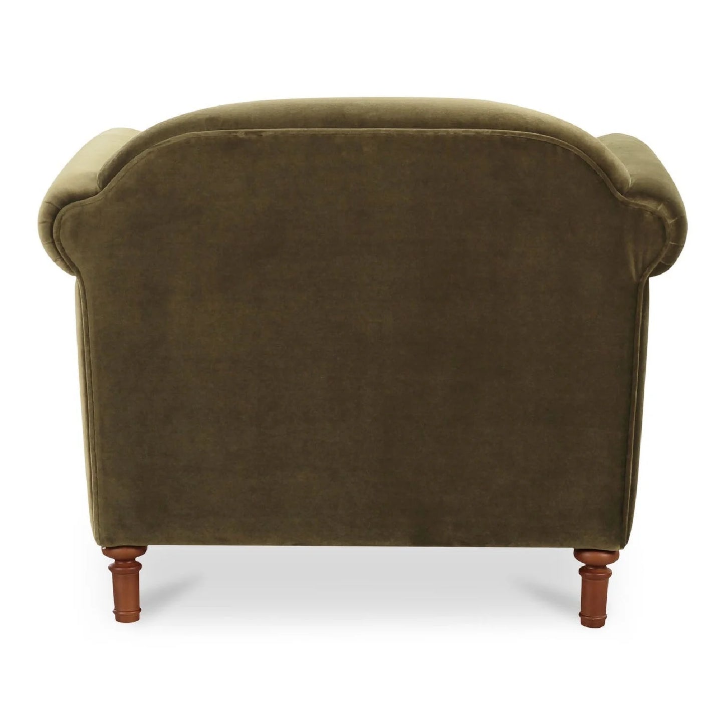 Luxury Mohair Inspired Rolled-Arm Accent Chair Modern Italian Style for Villa