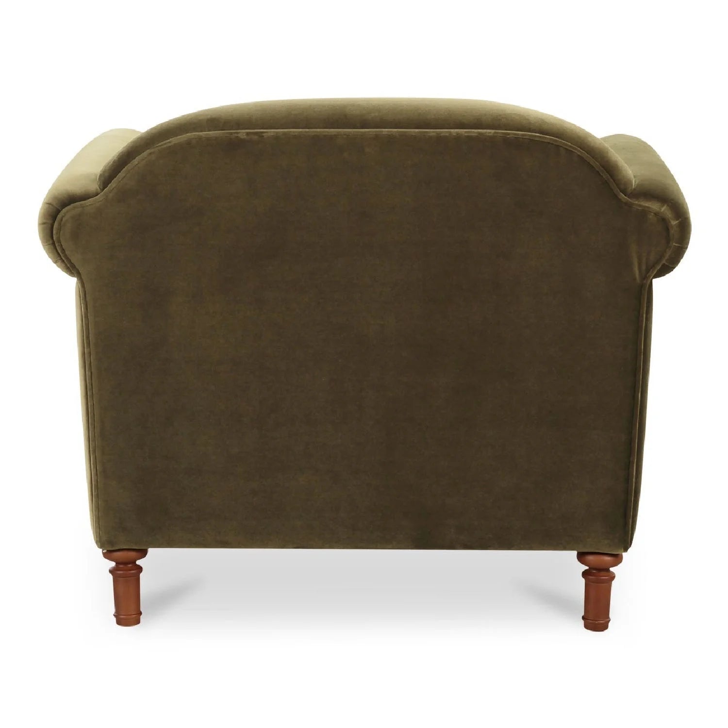 Luxury Mohair Inspired Rolled-Arm Accent Chair Modern Italian Style for Villa