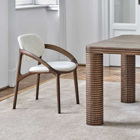Luxury Molly Dining Armchair Modern Italian Style for Villa