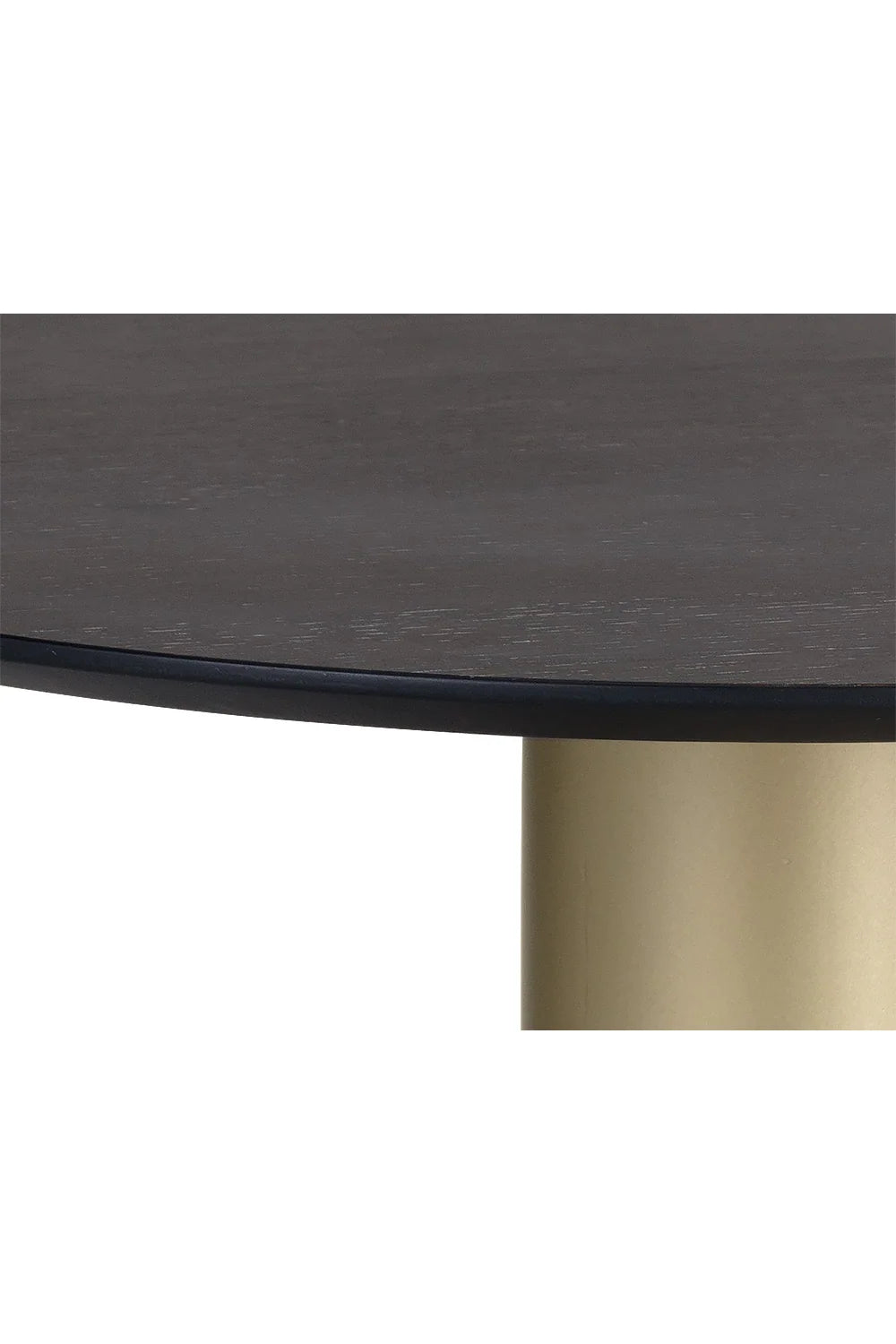 Luxury Monaco Black Oak Round Coffee Table Modern Italian Style for Villa