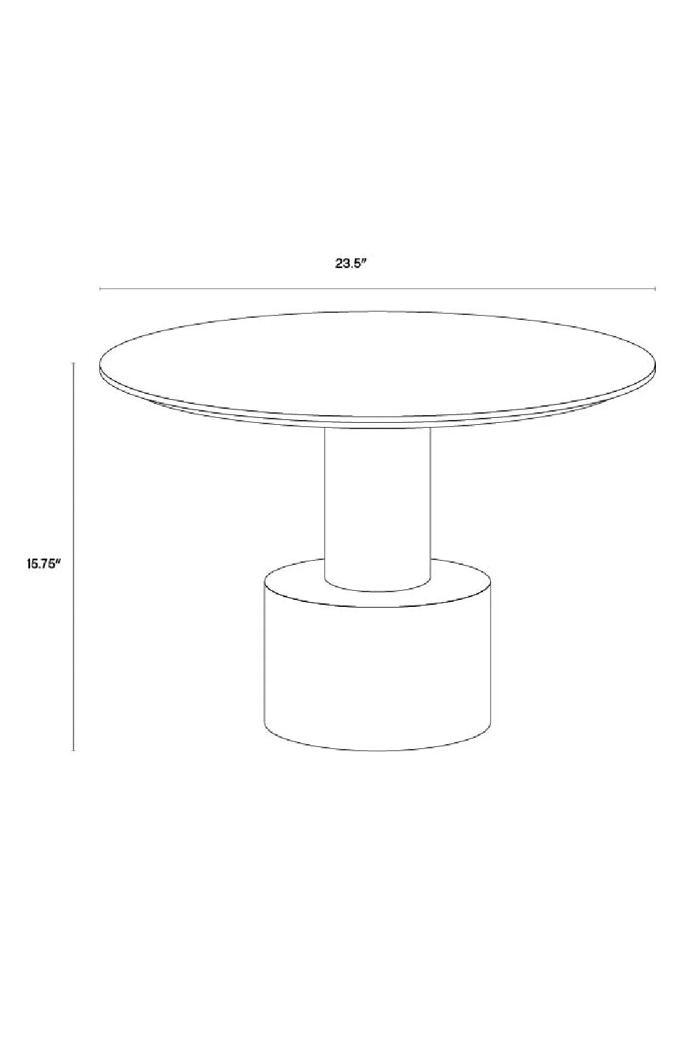 Luxury Monaco Black Oak Round Coffee Table Modern Italian Style for Villa