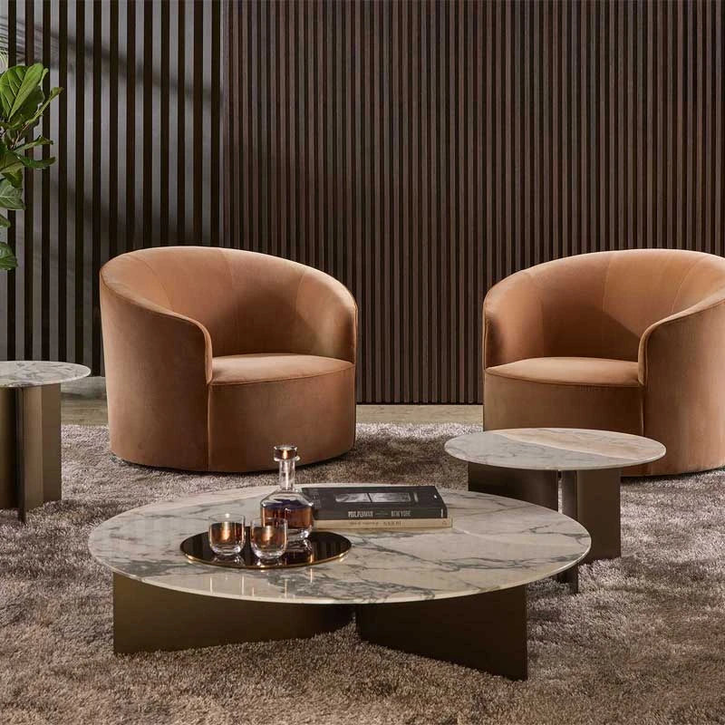 Luxury Moon Lounge Armchair Modern Italian Style for Villa