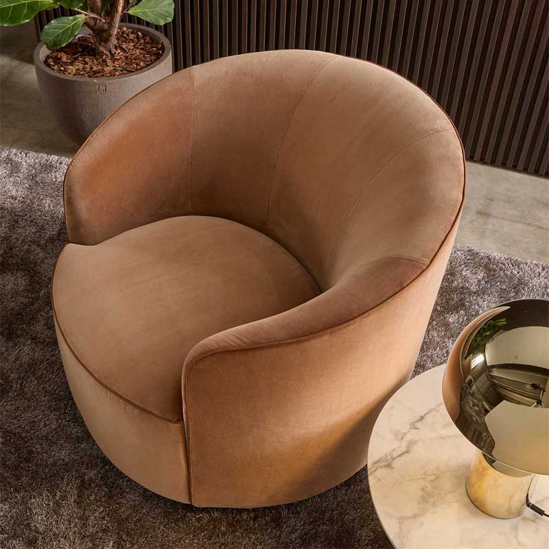 Luxury Moon Lounge Armchair Modern Italian Style for Villa