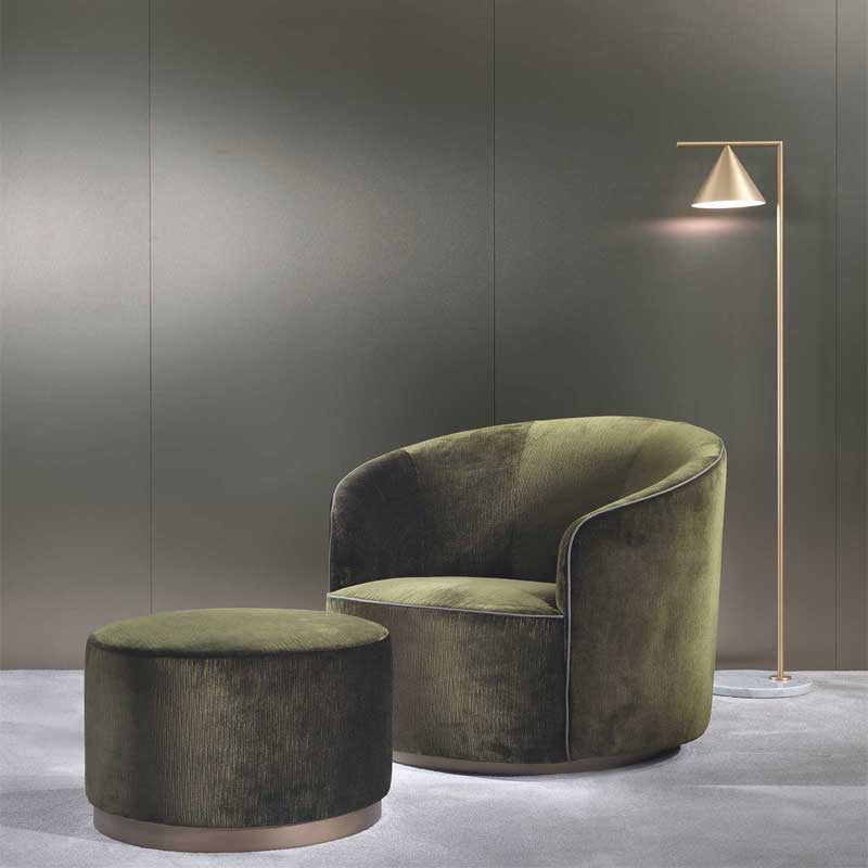 Luxury Moon Lounge Armchair Modern Italian Style for Villa