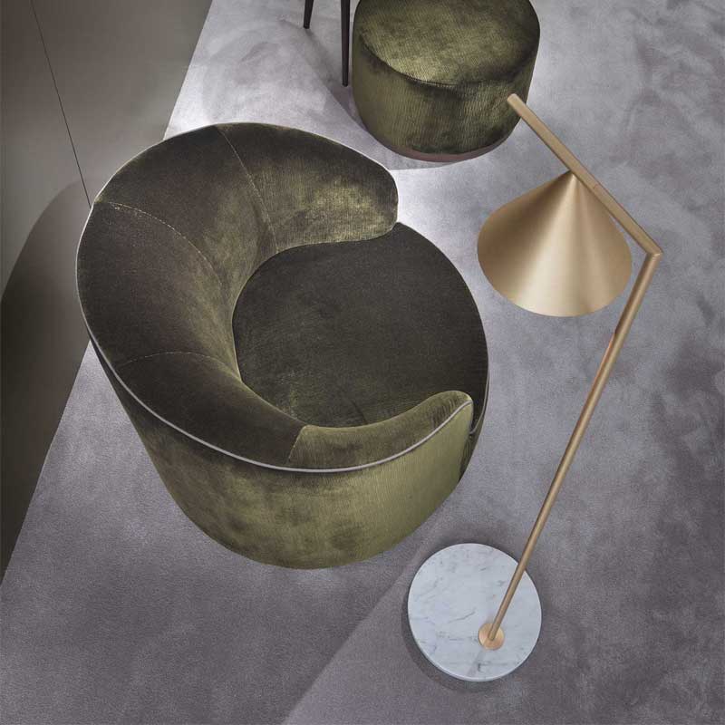 Luxury Moon Lounge Armchair Modern Italian Style for Villa