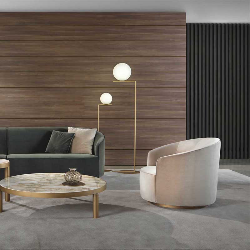 Luxury Moon Lounge Armchair Modern Italian Style for Villa