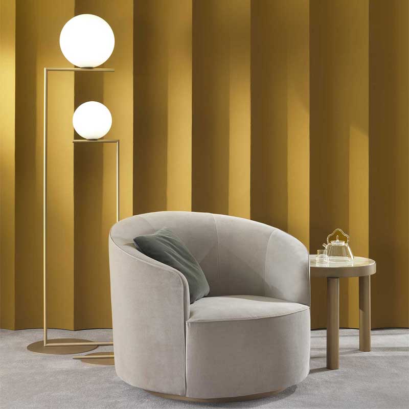 Luxury Moon Lounge Armchair Modern Italian Style for Villa