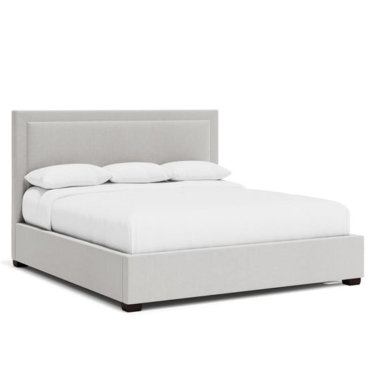 Luxury Morgan Fabric Panel Bed Modern Italian Style for Villa