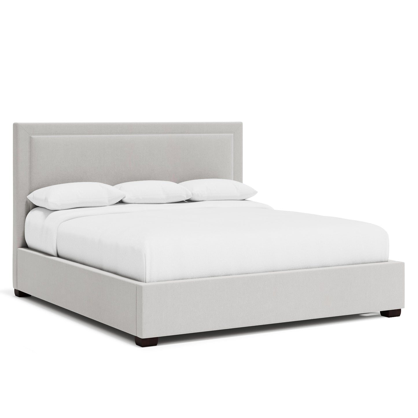 Luxury Morgan Fabric Panel Bed Modern Italian Style for Villa