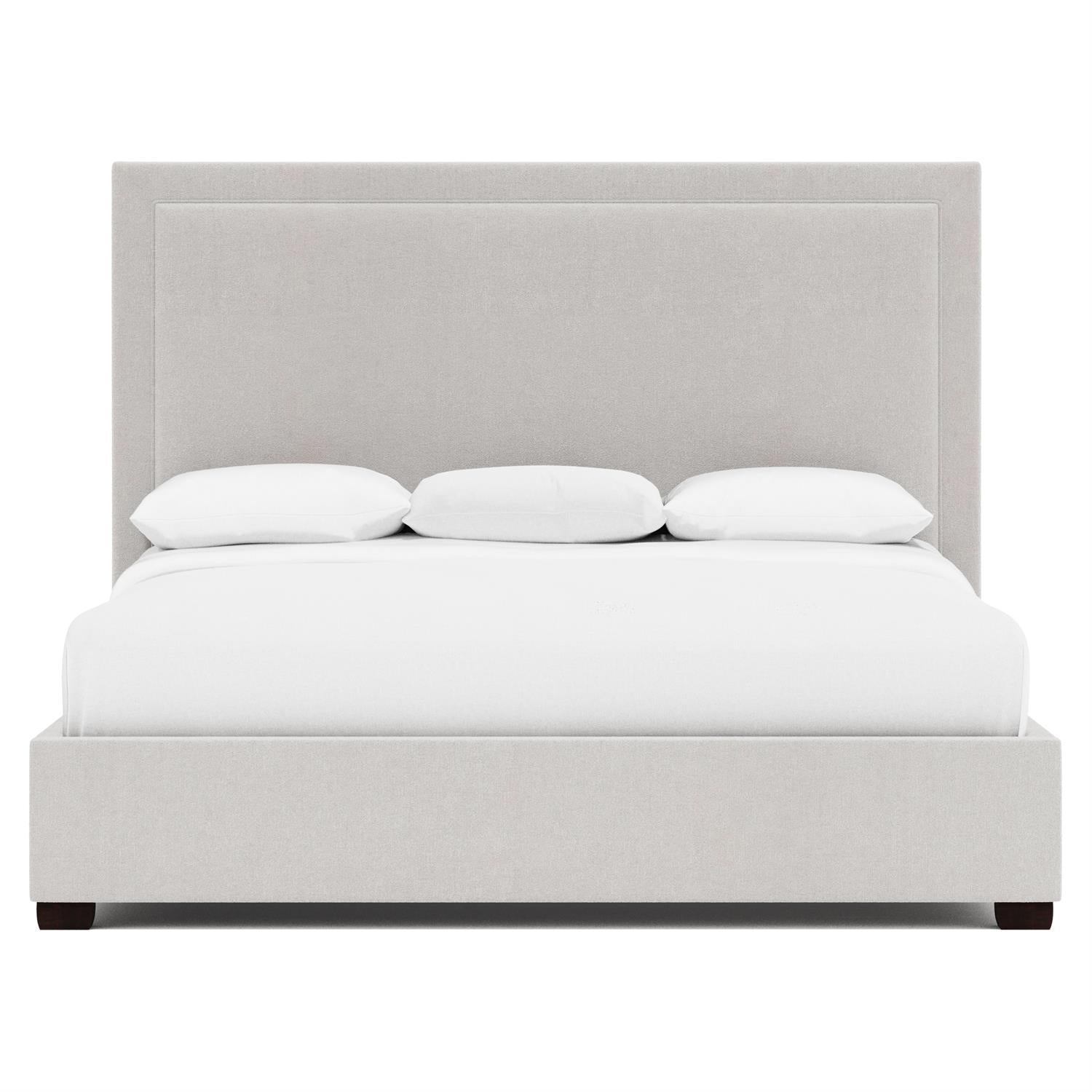 Luxury Morgan Fabric Panel Bed Modern Italian Style for Villa