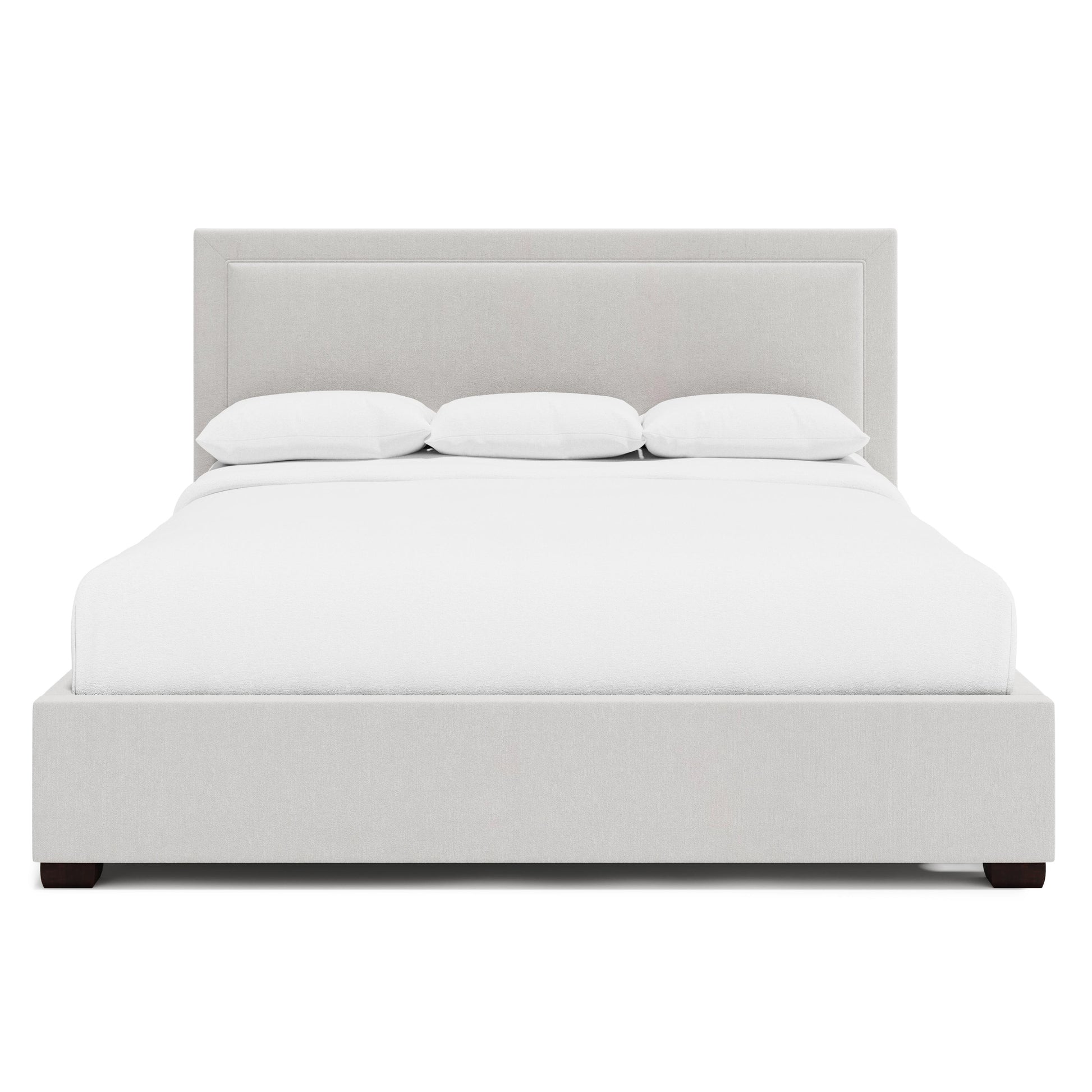 Luxury Morgan Fabric Panel Bed Modern Italian Style for Villa