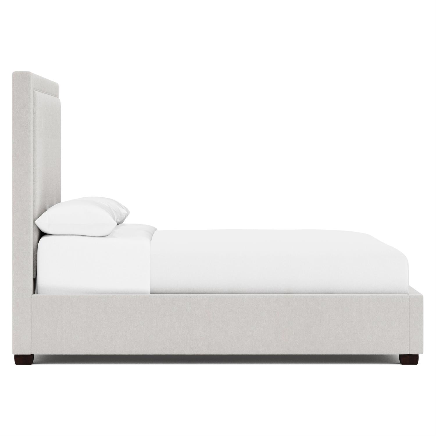 Luxury Morgan Fabric Panel Bed Modern Italian Style for Villa