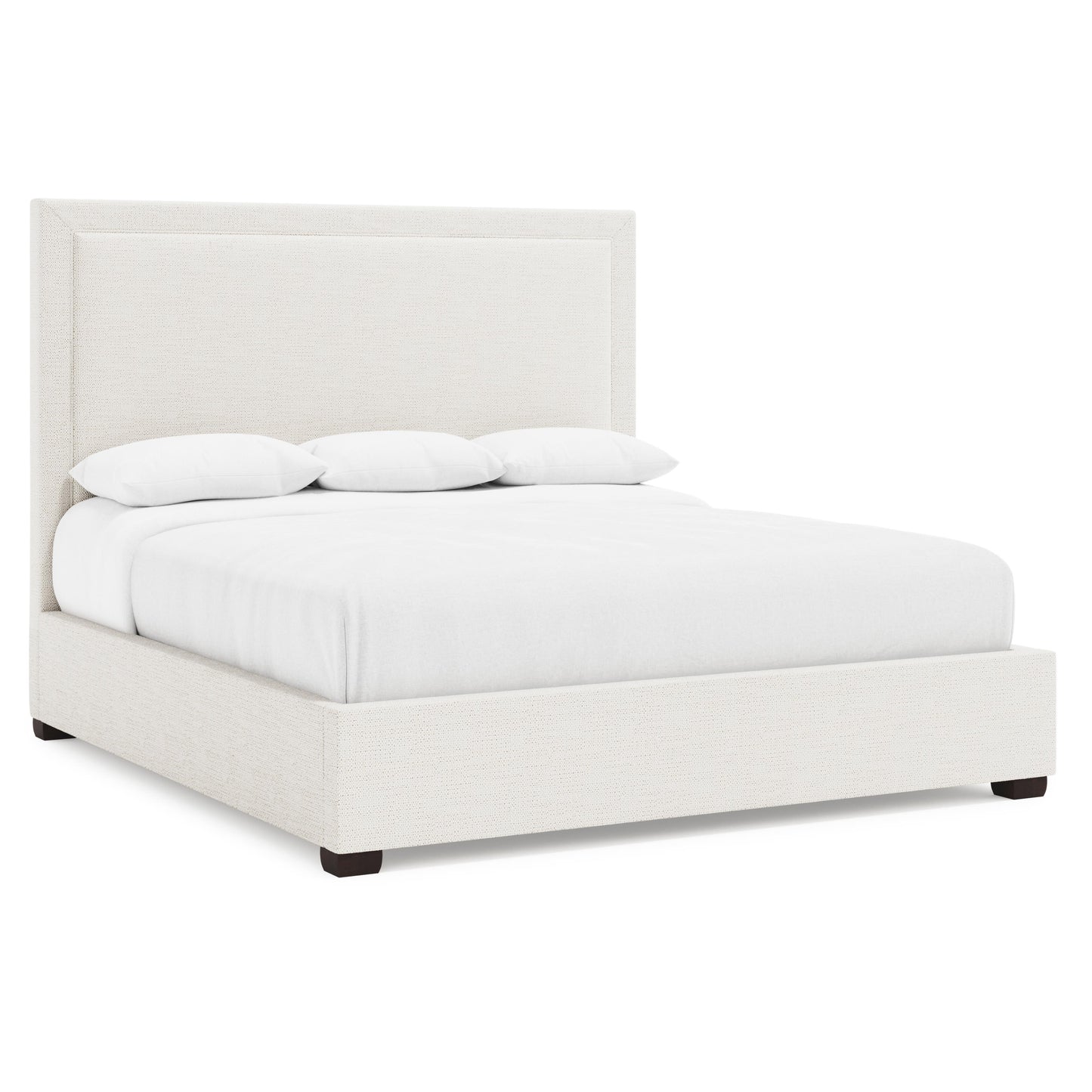 Luxury Morgan Fabric Storage Panel Bed Modern Italian Style for Villa