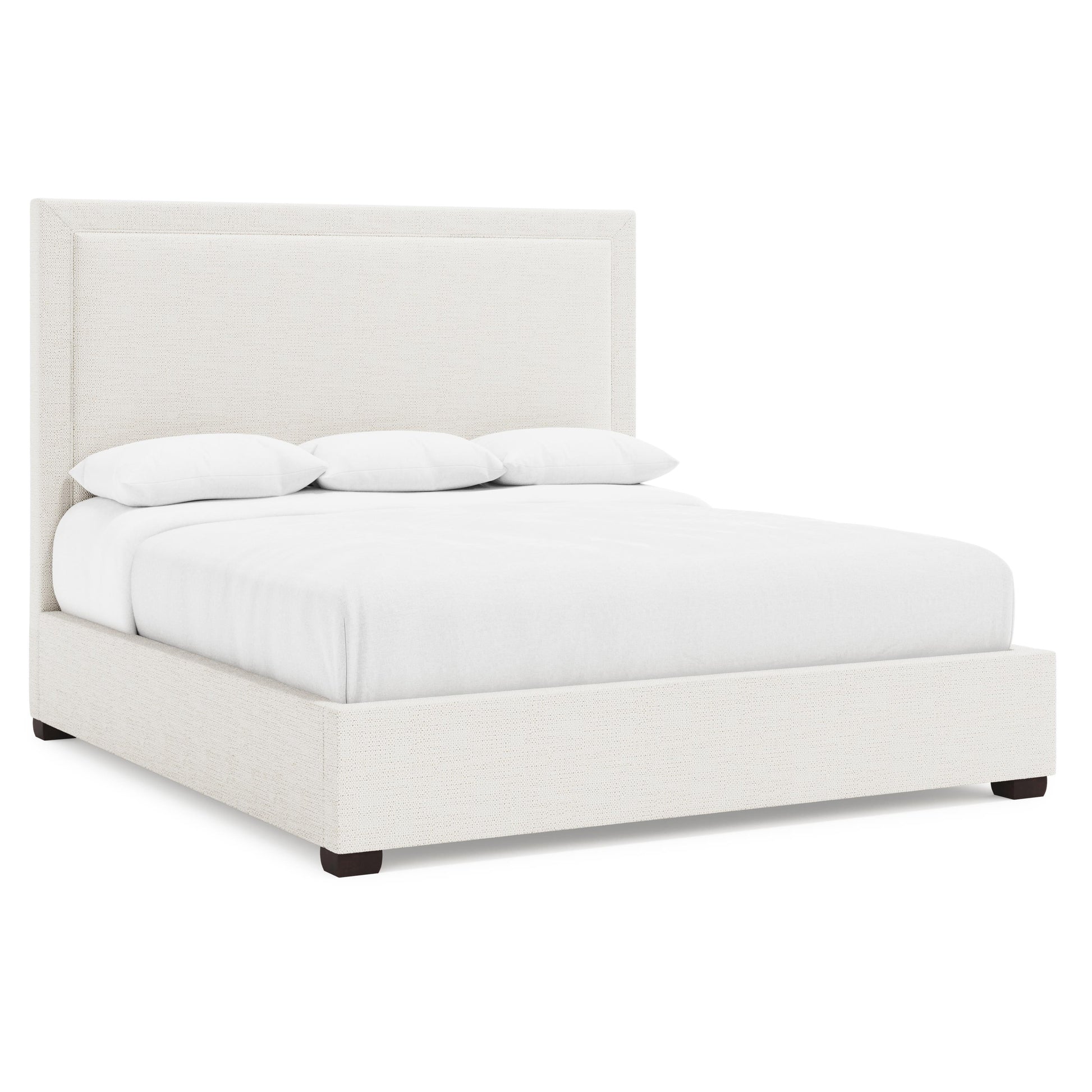 Luxury Morgan Fabric Storage Panel Bed Modern Italian Style for Villa