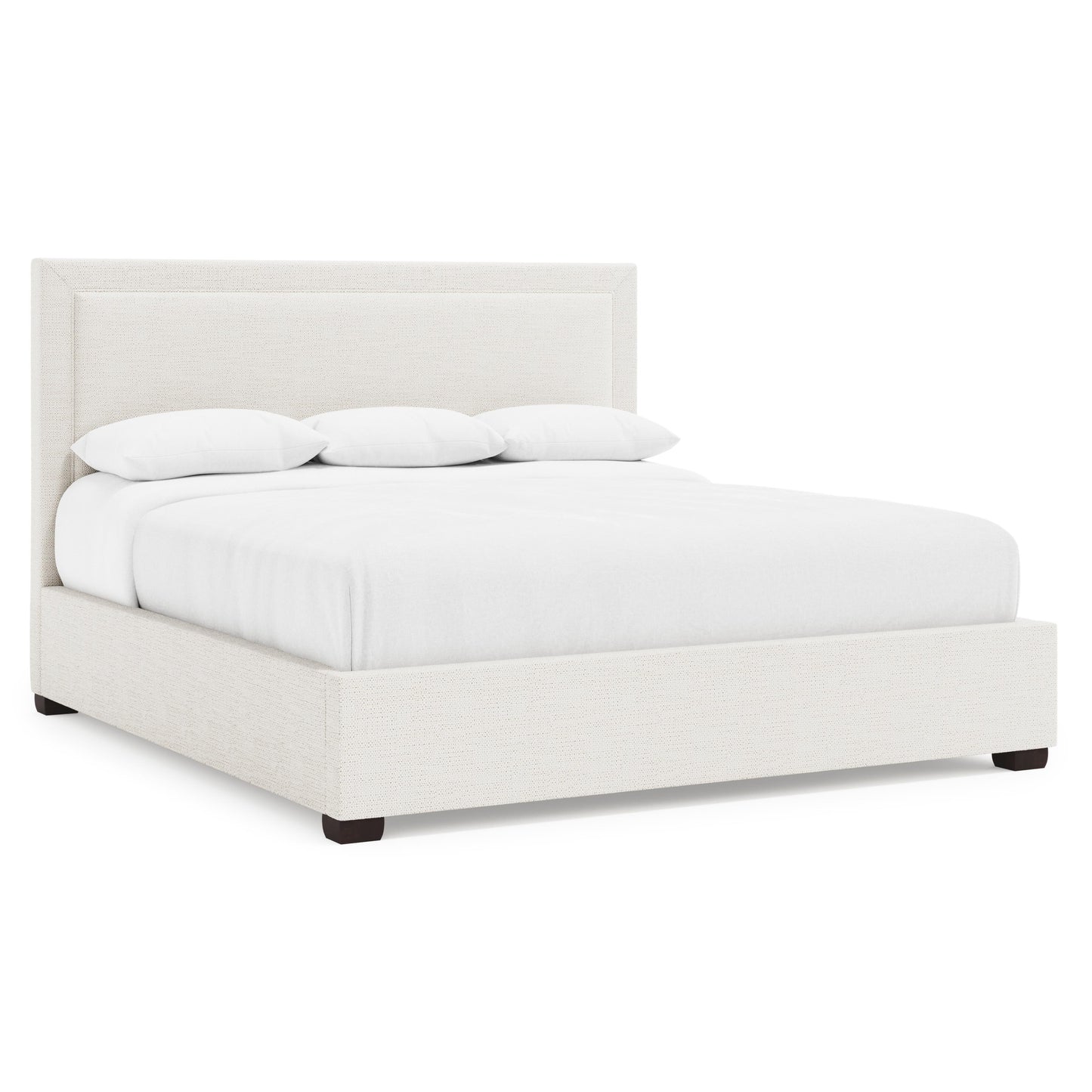 Luxury Morgan Fabric Storage Panel Bed Modern Italian Style for Villa