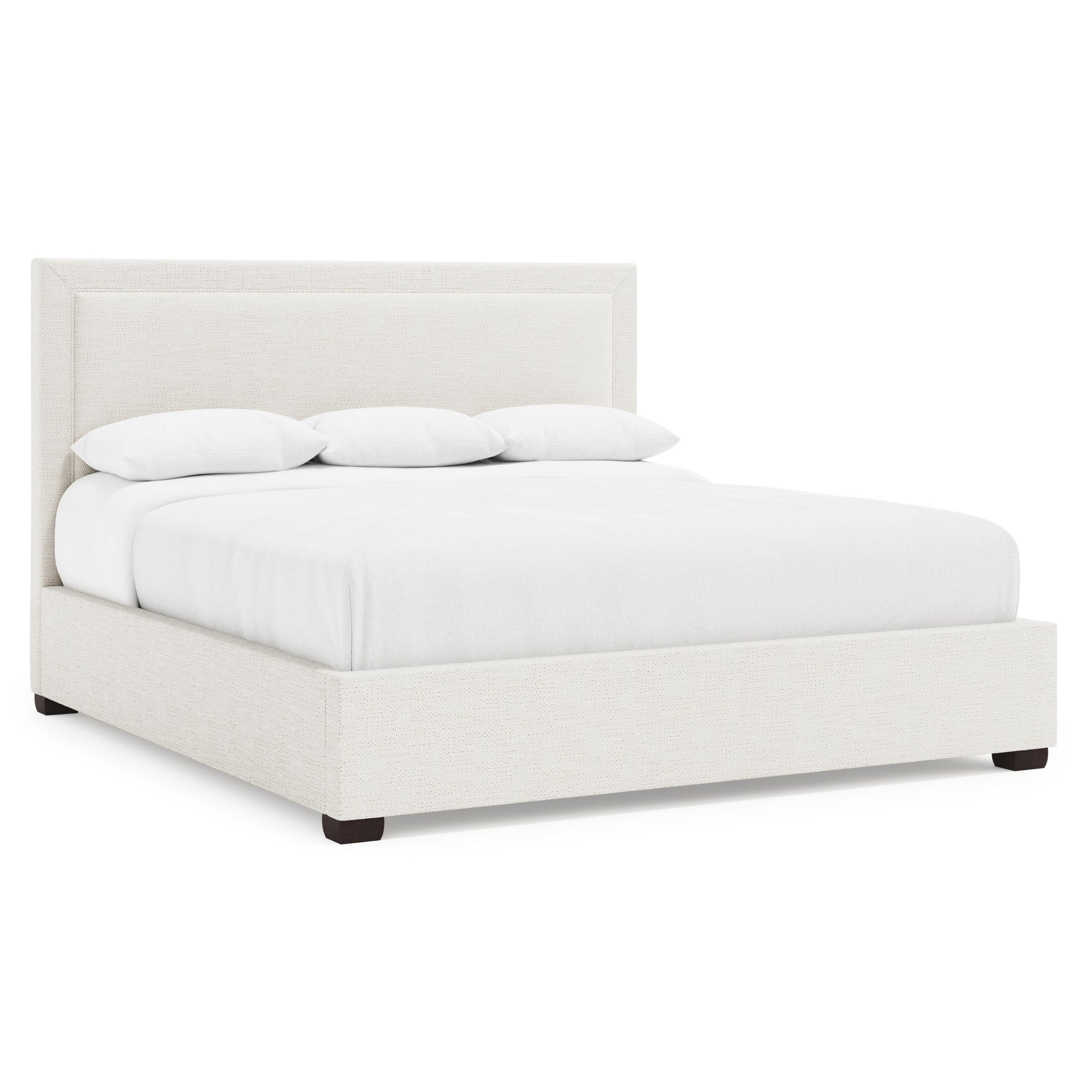 Luxury Morgan Fabric Storage Panel Bed Modern Italian Style for Villa