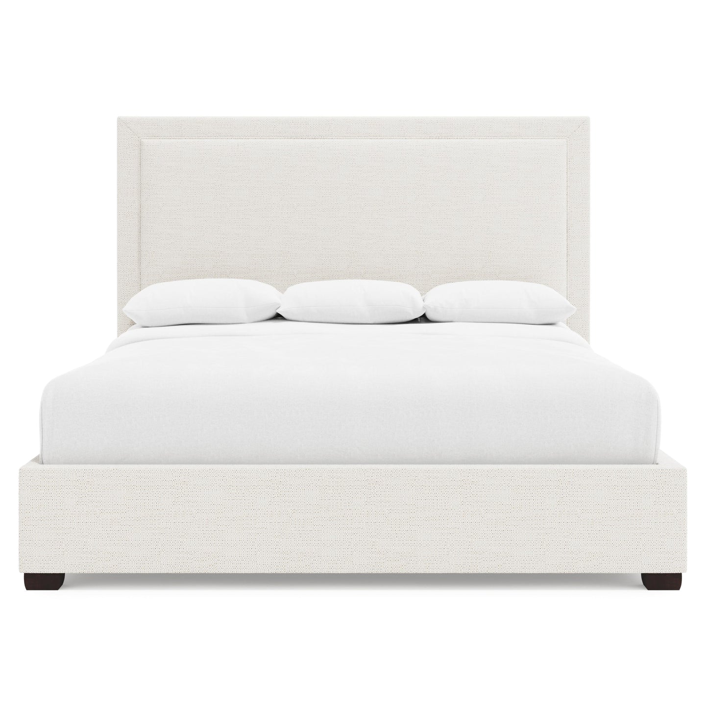 Luxury Morgan Fabric Storage Panel Bed Modern Italian Style for Villa