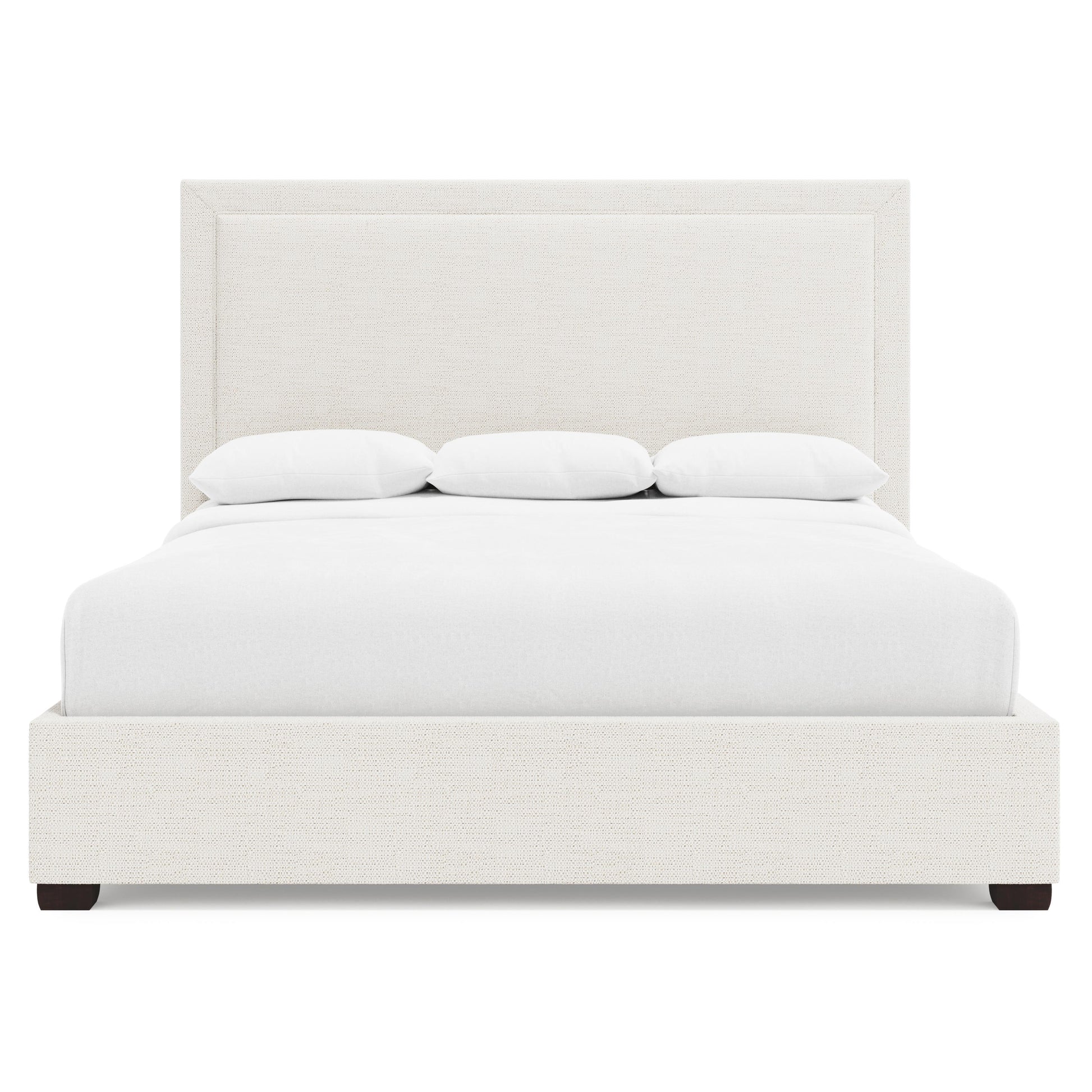 Luxury Morgan Fabric Storage Panel Bed Modern Italian Style for Villa