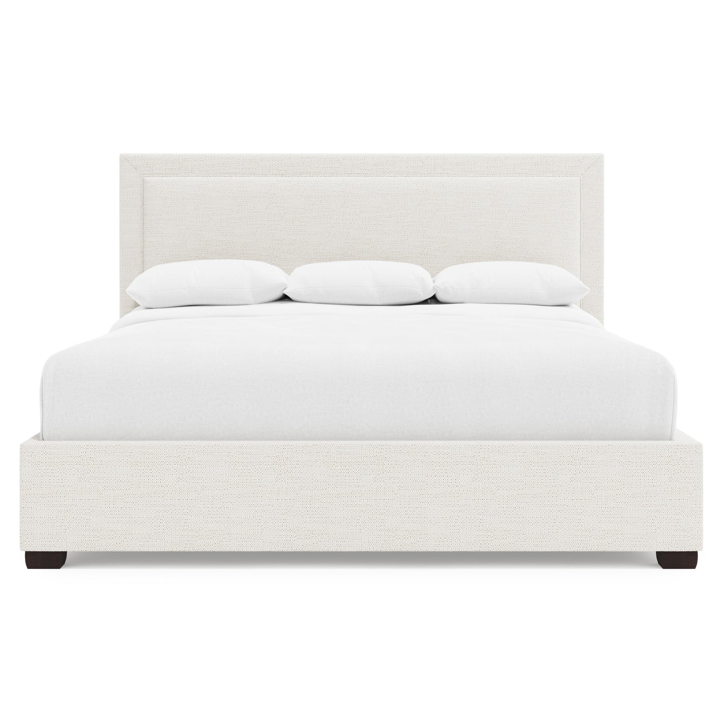 Luxury Morgan Fabric Storage Panel Bed Modern Italian Style for Villa