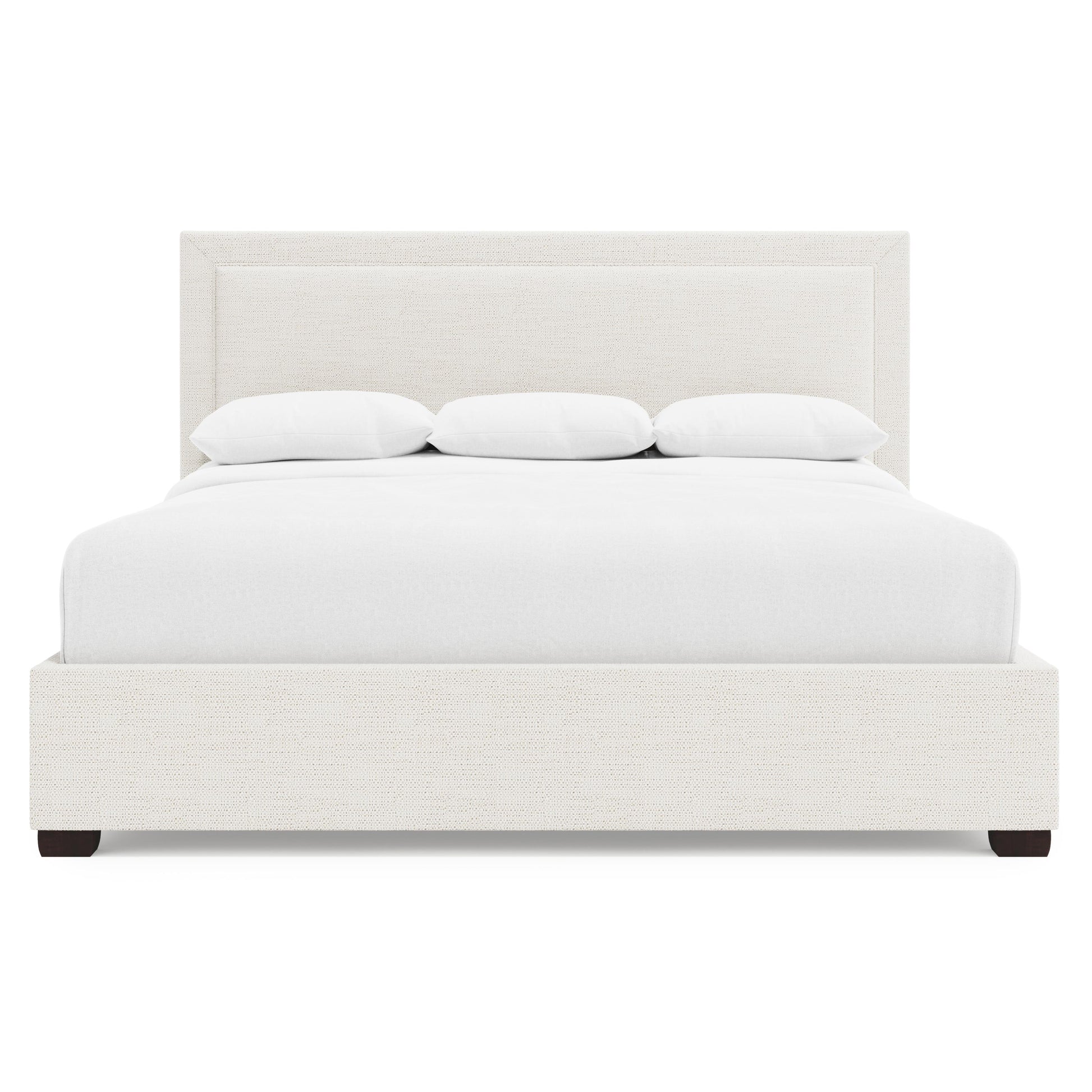 Luxury Morgan Fabric Storage Panel Bed Modern Italian Style for Villa