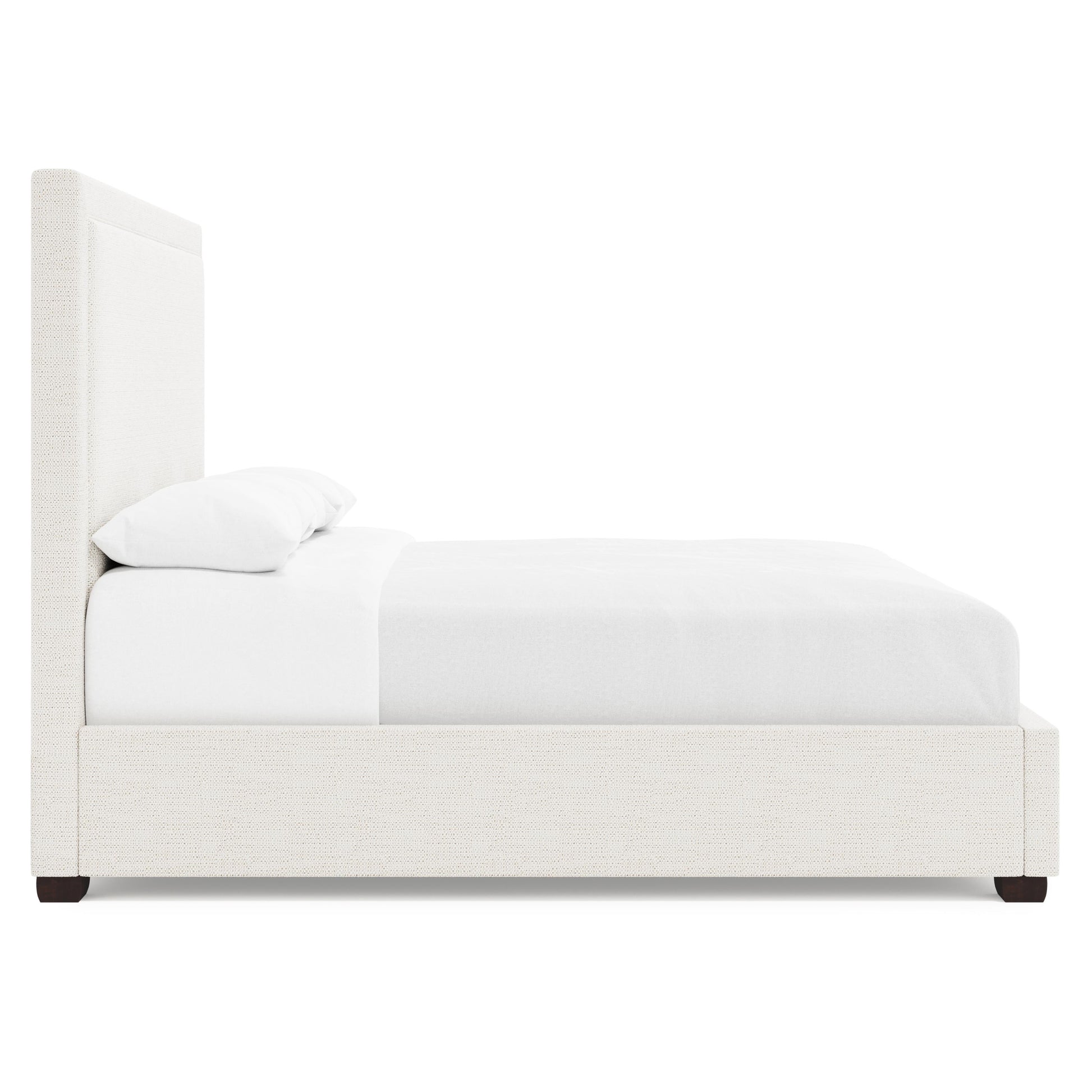 Luxury Morgan Fabric Storage Panel Bed Modern Italian Style for Villa