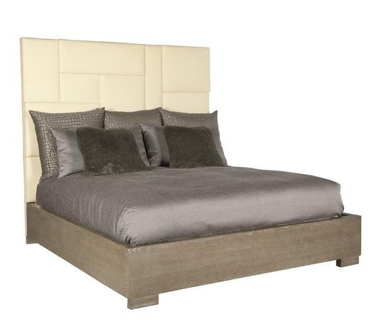 Luxury Mosaic Fabric Panel Bed Modern Italian Style for Villa