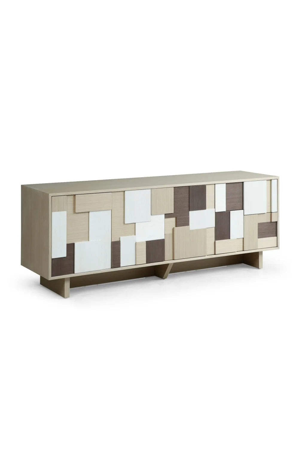 Luxury Multi-Colored Patterned Sideboard European Style for Villa