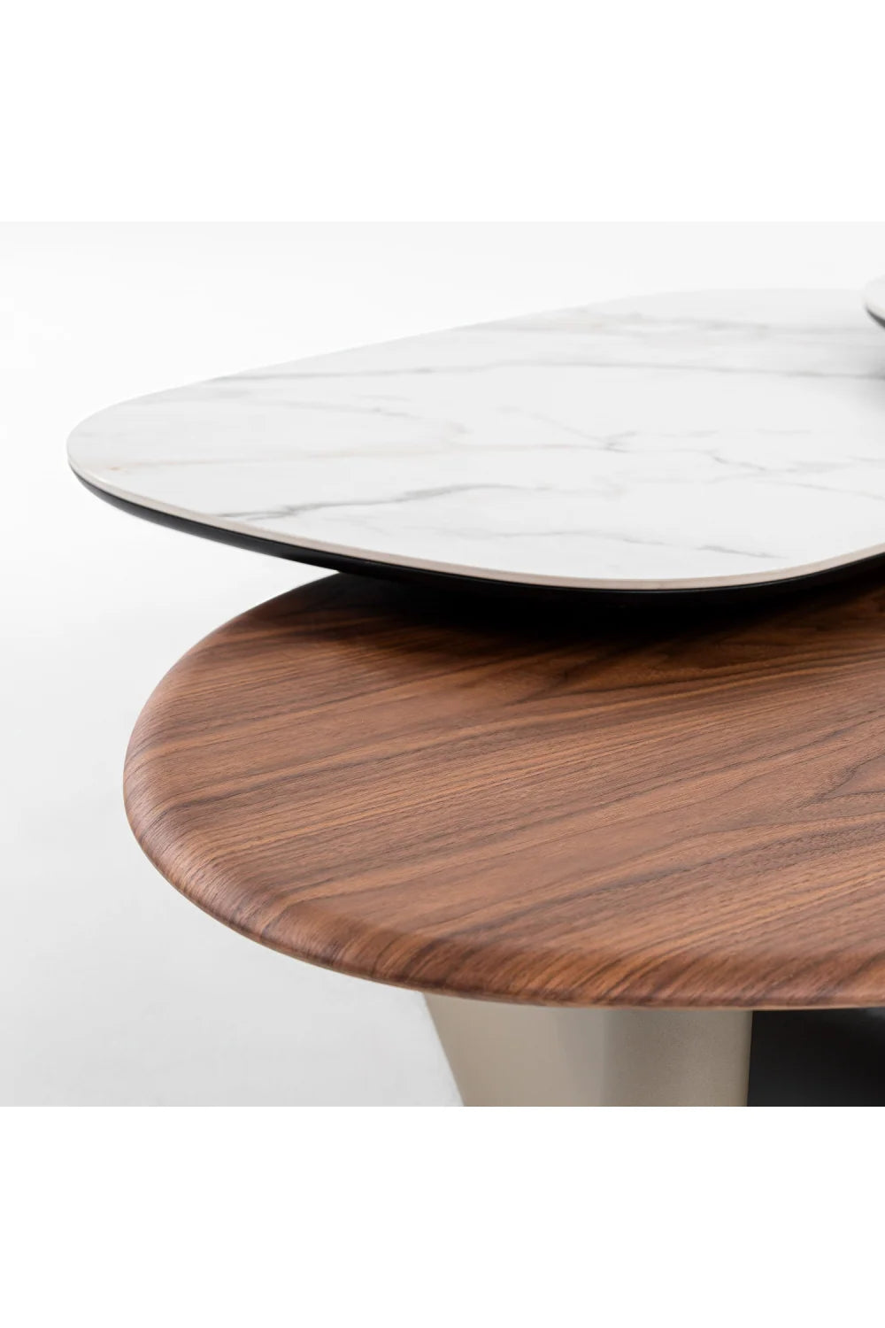 Luxury Multi Tier Ceramic Coffee Table Modern Italian Style for Villa