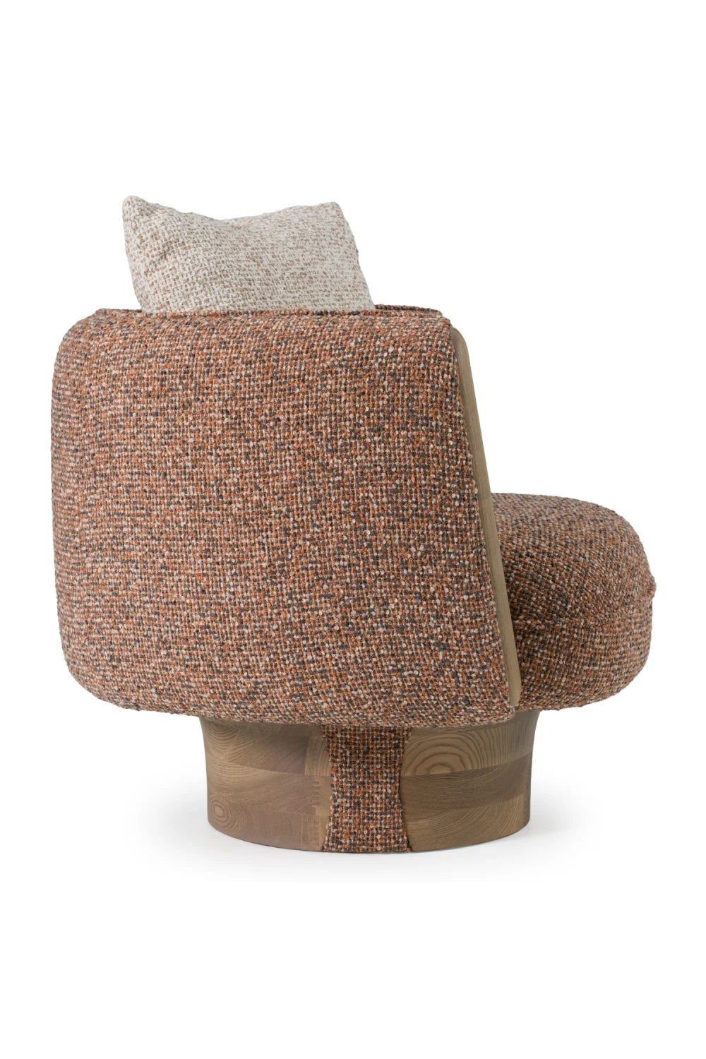 Luxury Multicolored Boucle Accent Chair Modern Italian Style for Villa