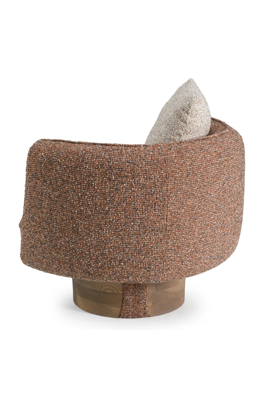 Luxury Multicolored Boucle Accent Chair Modern Italian Style for Villa