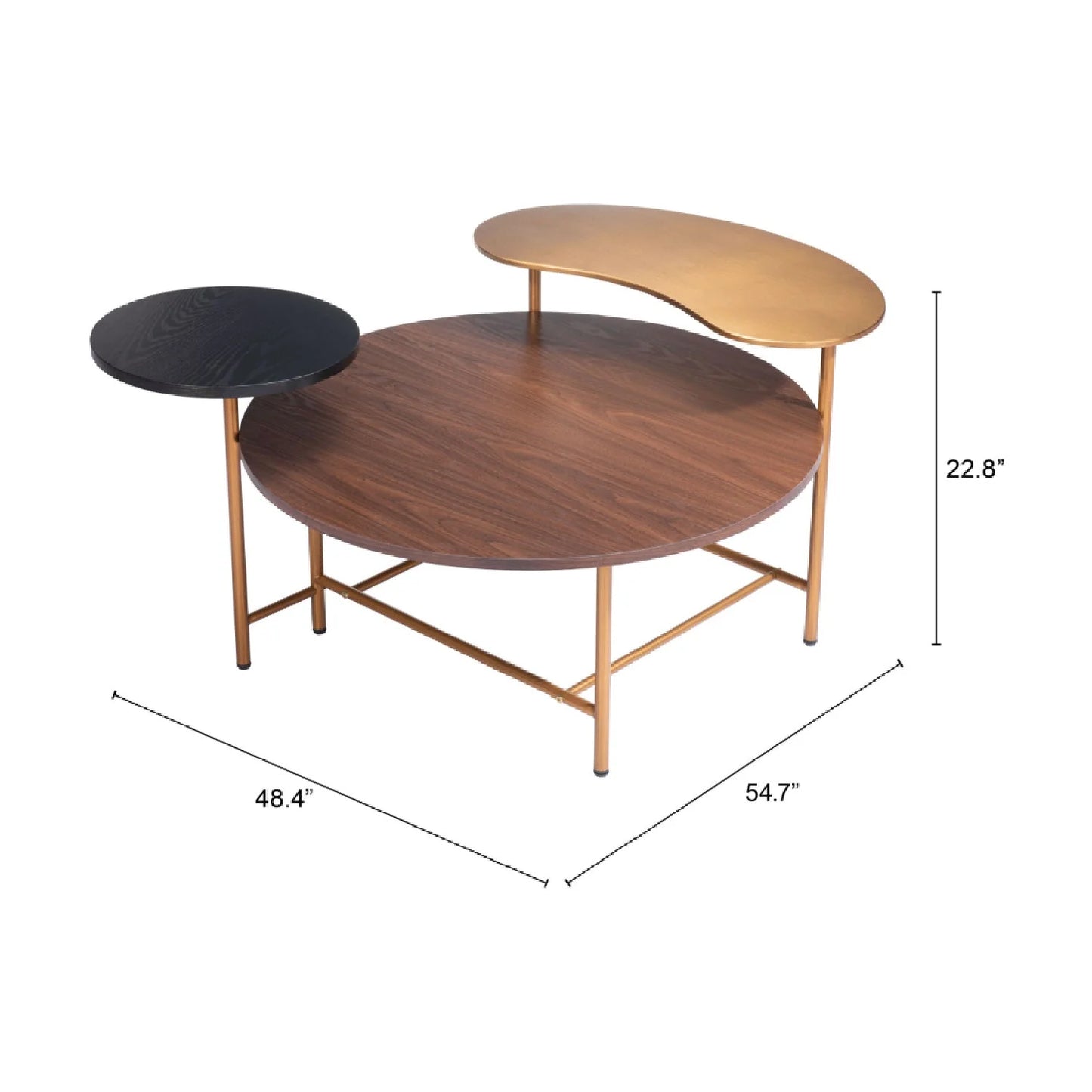 Luxury Multicolored Wooden Coffee Table Modern Italian Style for Villa