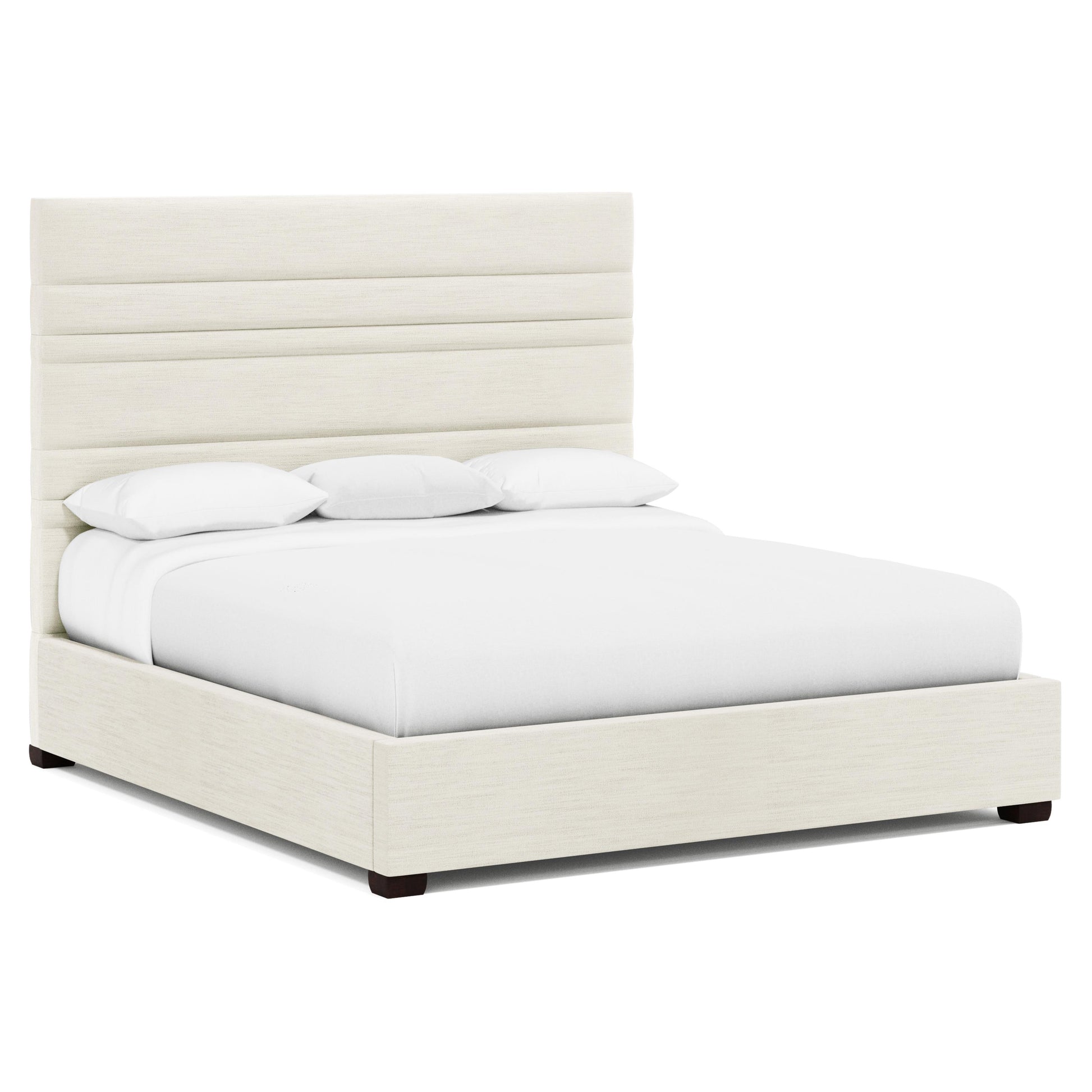 Luxury Murray Fabric Panel Bed Modern Italian Style for Villa