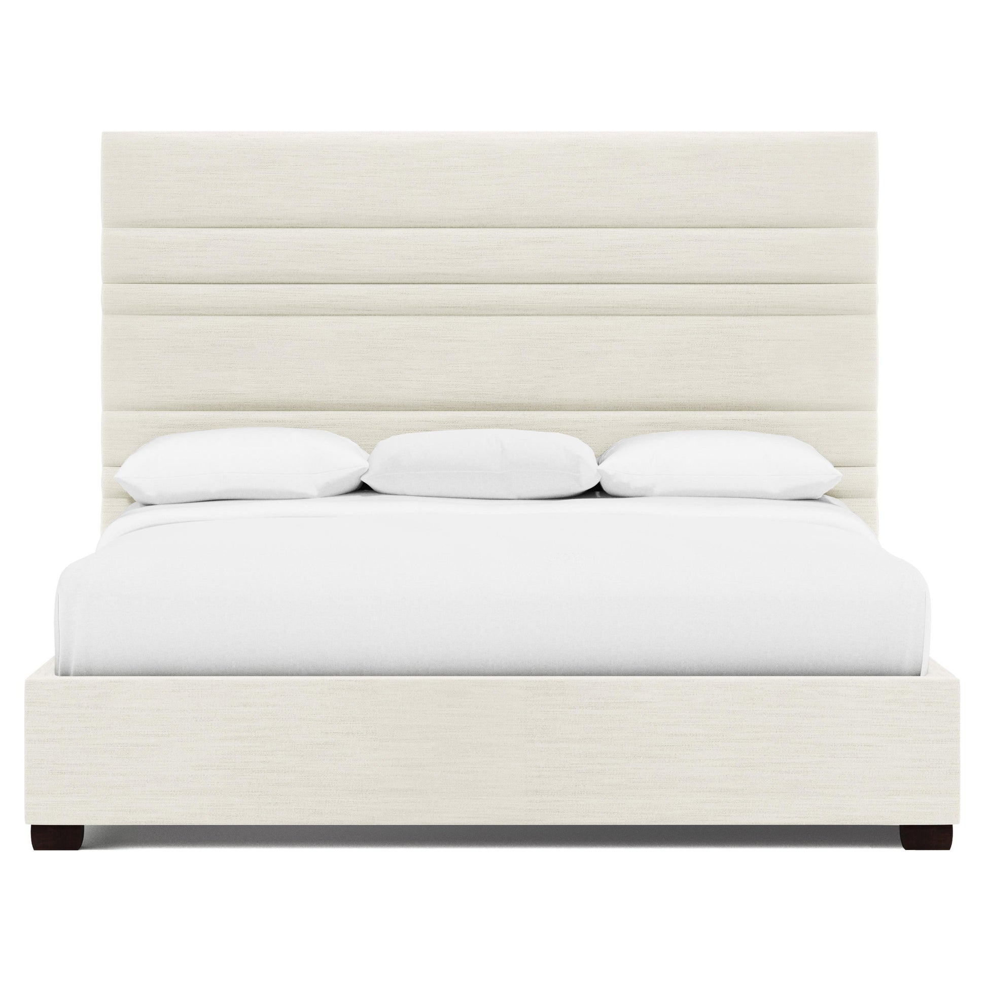 Luxury Murray Fabric Panel Bed Modern Italian Style for Villa