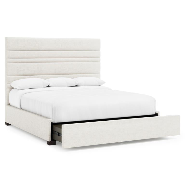 Luxury Murray Fabric Storage Panel Bed Modern Italian Style for Villa
