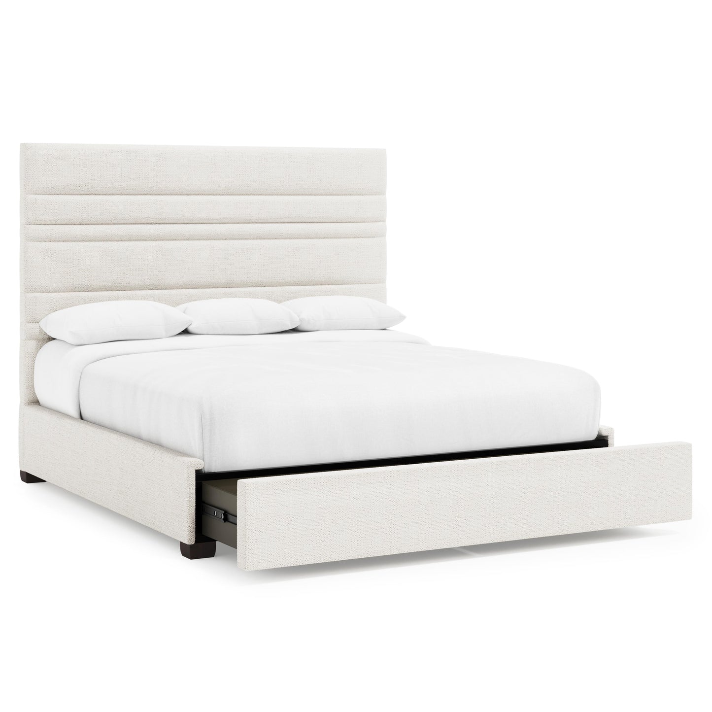 Luxury Murray Fabric Storage Panel Bed Modern Italian Style for Villa