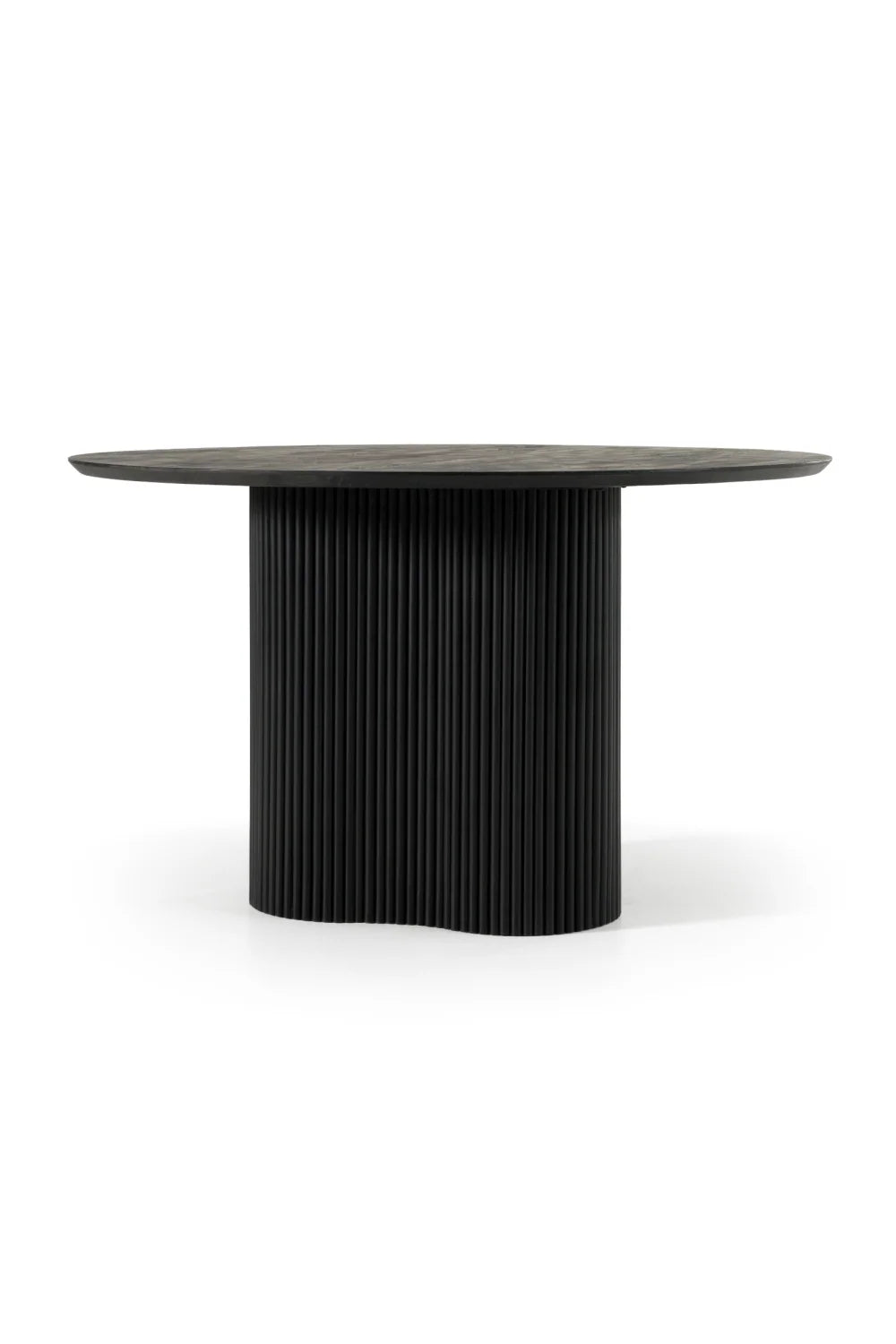 Luxury Myra Wood Round Dining Table Modern Italian Style for Villa