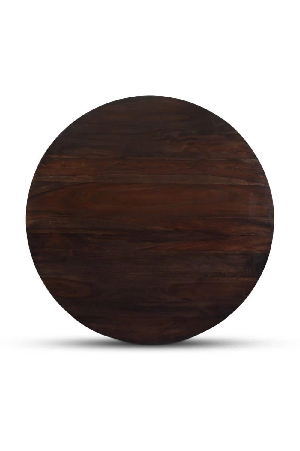 Luxury Myron Brown Sheesham Round Dining Table Modern Italian Style for Villa