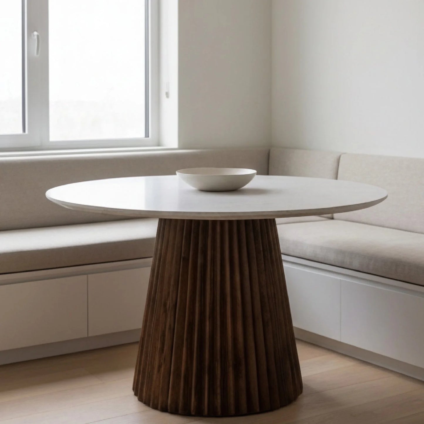 Luxury Nancy Marble Round Dining Table Modern Italian Style for Villa