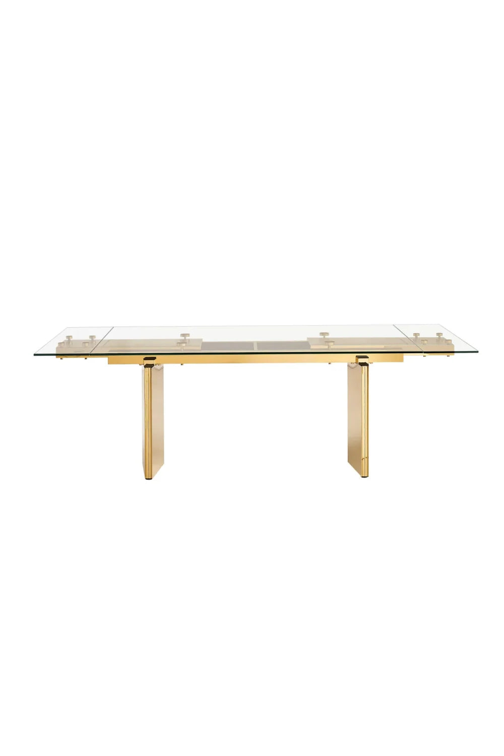 Luxury Nassim Glass Extendable Dining Table Modern Italian Style for Villa