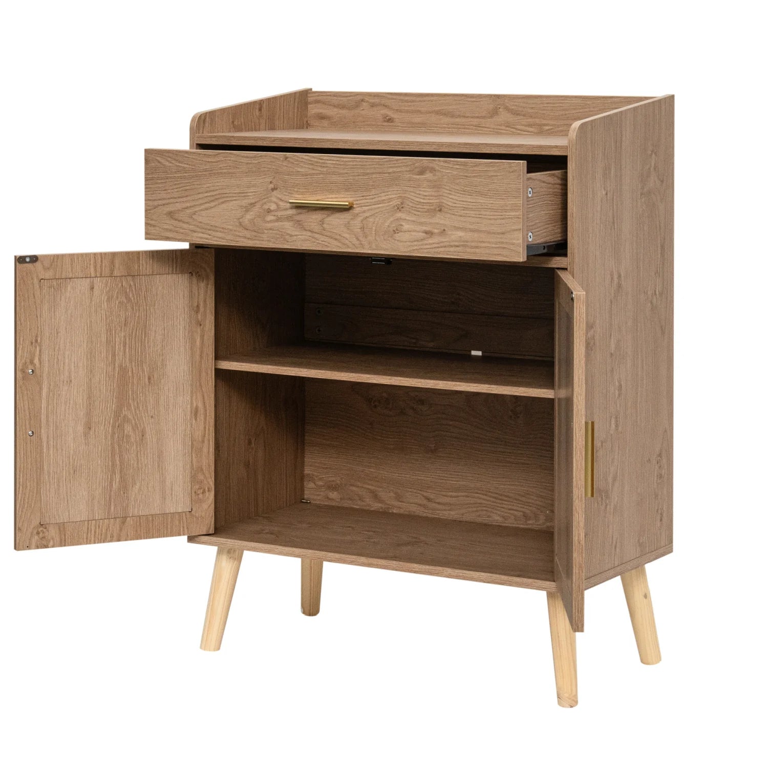 Luxury Natural 2-Door Sideboard European Style for Villa
