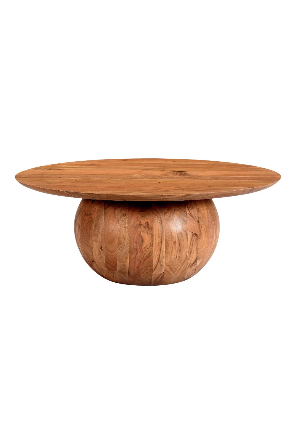 Luxury Natural Acacia Coffee Table Modern Italian Style for Villa