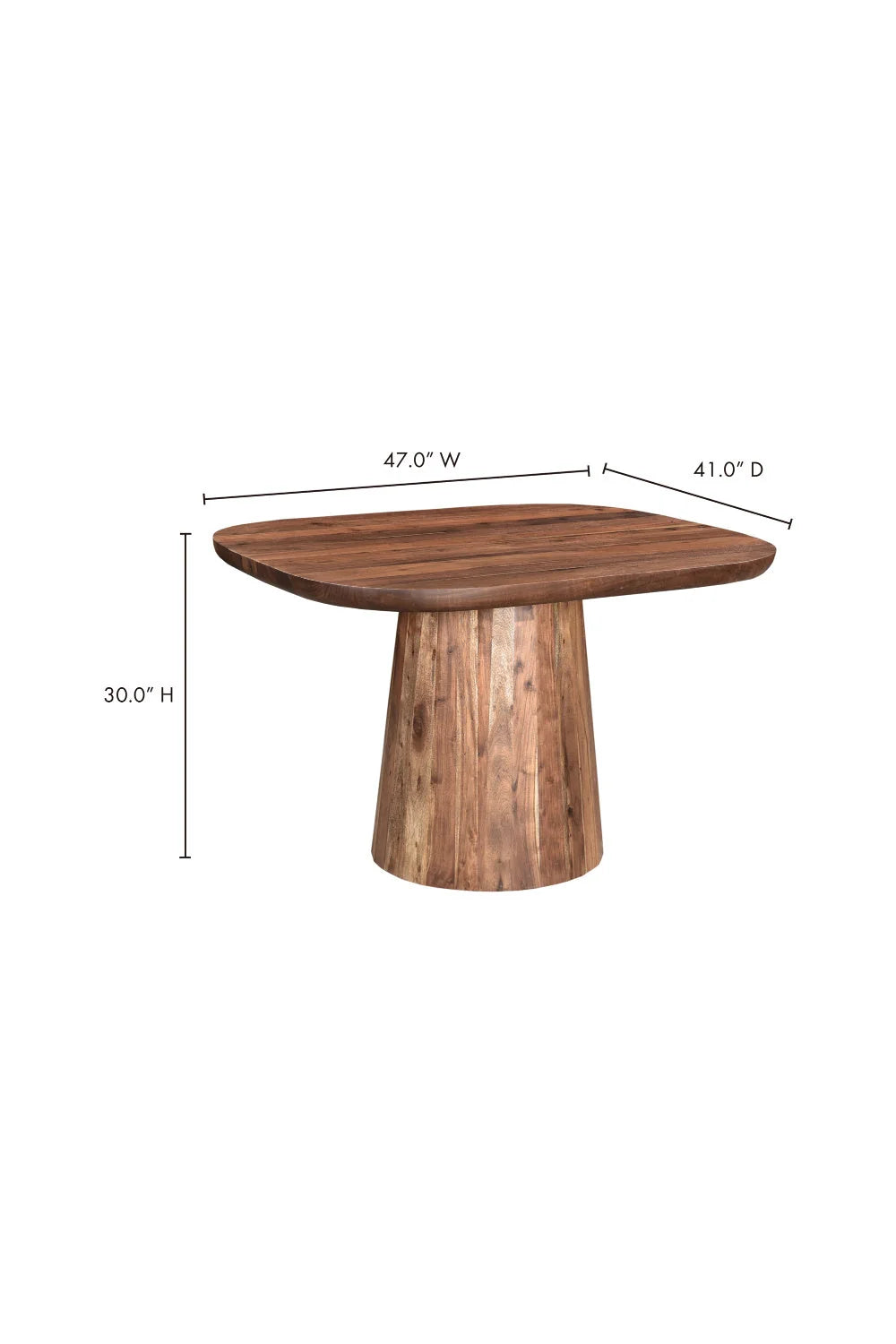 Luxury Natural Acacia Dining Table Modern Italian Style for Villa