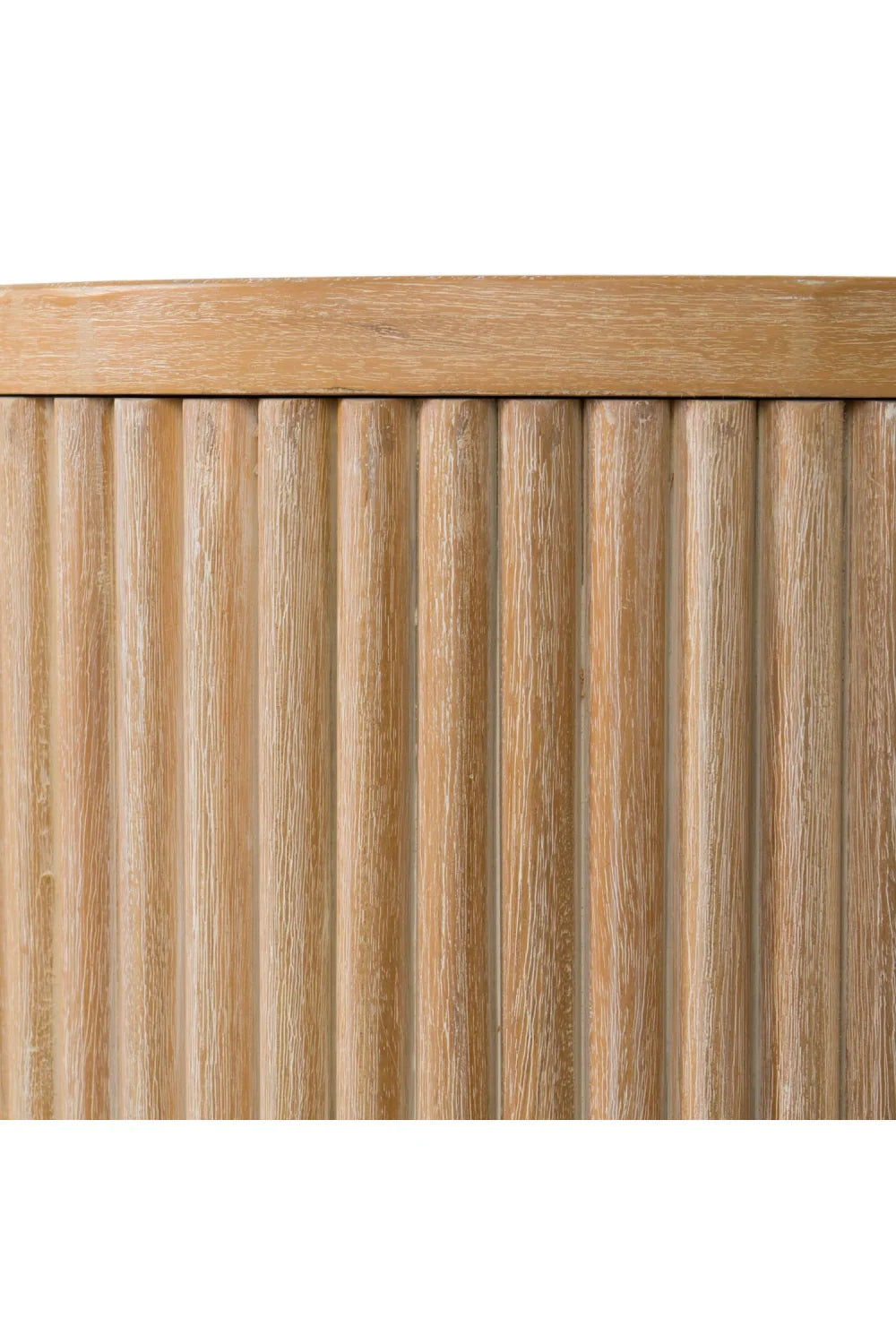 Luxury Natural Acacia Wood Console Table Modern Italian Style for Villa