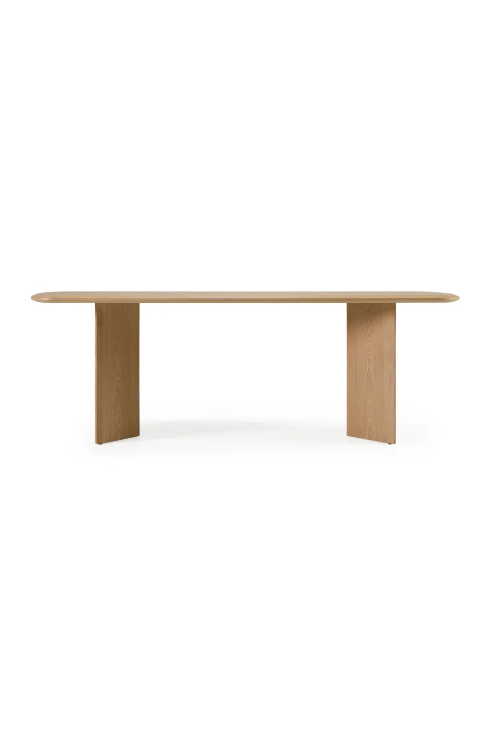 Luxury Natural Ash Rectangular Dining Table Modern Italian Style for Villa