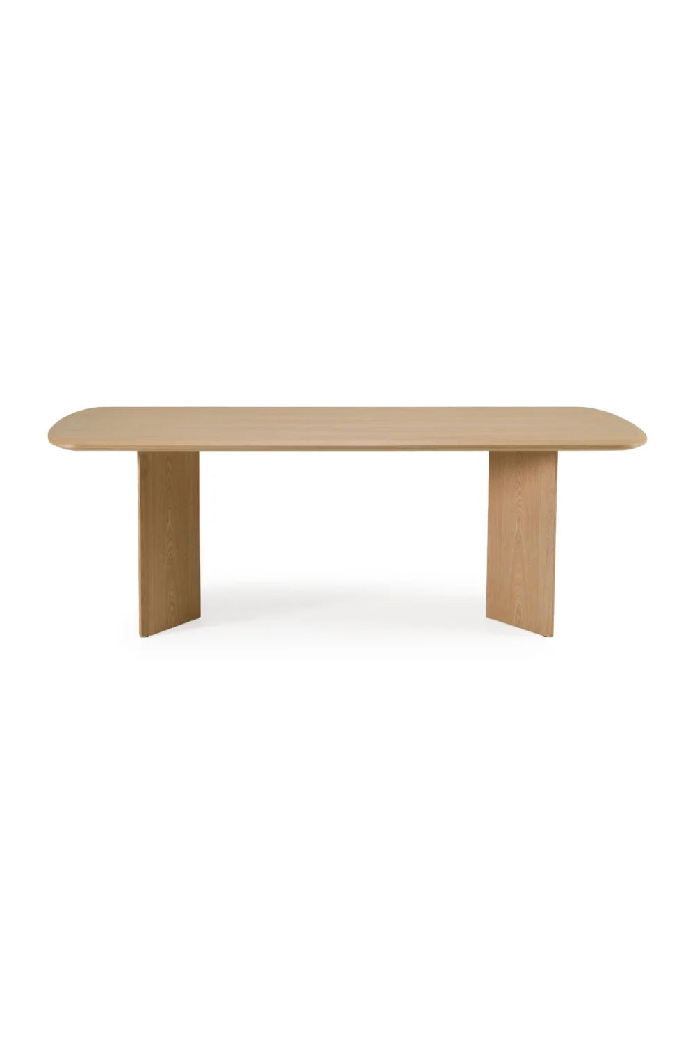 Luxury Natural Ash Rectangular Dining Table Modern Italian Style for Villa